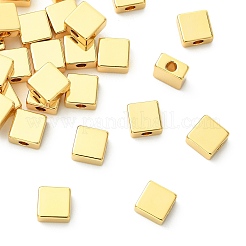 シェグレイスの真鍮ビーズ  カドミウムフリー＆ニッケルフリー＆鉛フリー  正方形  18KGP本金メッキ  6x6x3mm  穴：1.8mm&nbsp;XGRQ1H422-341G
