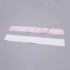 手作り石鹸紙テープ  長方形  ピンク  285x35mm  20個/袋&nbsp;DIY-WH0221-82B