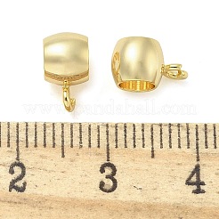 真鍮チューブベイル  18KGP本金メッキ  9x6x5mm  穴：1.5mm  内径：3.9mm&nbsp;KK-C083-01G