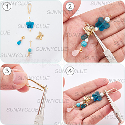32個の真鍮ピアスフック  カドミウムフリー＆鉛フリー  24KGP本金メッキ  20x8x2mm  穴：1.6mm  ピン：0.8mm&nbsp;KK-SC0006-57G