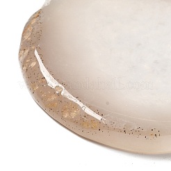 天然瑪瑙のホームディスプレイの装飾  オーバル  58~78x52~58x5~6mm&nbsp;G-G986-01