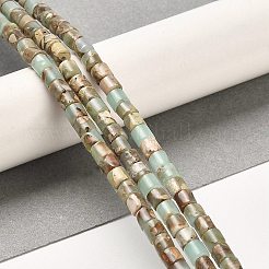 天然アクアテラジャスパービーズ連売り  印象ジャスパー  コラム  4x4mm  穴：0.9mm  約100個/連  15.94インチ（40.5cm）&nbsp;G-F765-F03-01