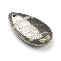 天然黄鉄鉱ビーズ  トップ掘削  ティアドロップ  29.5~30x16.5~17x7~7.5mm  穴：1.5mm&nbsp;G-H267-12
