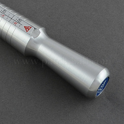 中空アルミリングサイズスティック  DIYのジュエリーリングを作るためのリングマンドレル  ステンレス鋼色  250x25mm&nbsp;TOOL-R060-02
