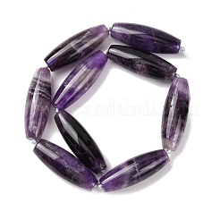 ナチュラアメジストビーズ連売り  ライス  40.5~41.5x14~14.5mm  穴：1.2mm  約9個/連  15.20''~15.55''（38.6~39.5センチメートル）&nbsp;G-L654-G15-01