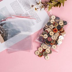 再封可能なプラスチック製包装袋  トップシール  セルフシールバッグ  長方形  透明  16x11cm  片側の厚さ：2ミル（0.05mm）&nbsp;OPP-Q002-11x16cm