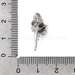 304ステンレスペンダント  ミュレックス貝のチャーム  ステンレス鋼色  21.5x10x7mm  穴：1mm&nbsp;STAS-B167-03B-P