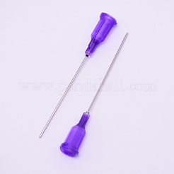 ステンレス鋼の分配針  プラスチックインターフェース  暗紫色  55.5x7.5mm  穴：4.5mm  ピン：0.81mm  内径：0.51 M&nbsp;FIND-WH0053-77P-07