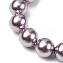 電気めっきシェルパールビーズ連売り  ラウンド  アザミ  14mm  穴：0.9mm  約28~29個/連  15.75''（40センチメートル）&nbsp;BSHE-G041-14mm-02