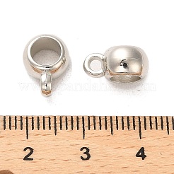 Ccb プラスチック チューブ ベイル  ループベイル  ロンデル  プラチナ  11.5x5.5x8mm  穴：1.8mm  内径：5mm&nbsp;CCB-A001-16P