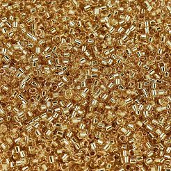 MIYUKIデリカビーズ  シリンダー  日本製シードビーズ  11/0  （db2521) 24ktゴールドライニングクリスタル  1.3x1.6mm  穴：0.8mm  約2000個/10g&nbsp;X-SEED-J020-DB2521