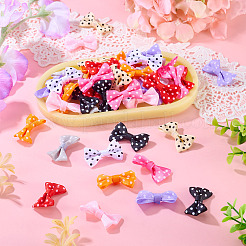 90個9色のポリエステル装飾アクセサリー  手作り蝶ネクタイ  蝶結び  ミックスカラー  23~25x38~40x8mm  10個/カラー&nbsp;DIY-TA0012-70