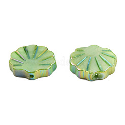天然淡水シェルビーズ  染め  ABカラー  シェル形状  ミックスカラー  11.5x12.5x3mm  穴：0.9mm&nbsp;SHEL-N026-224B