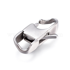 変色しにくい304ステンレススチール製のロブスタークロウ留め金  ステンレス鋼色  23x12x5mm  穴：6mm&nbsp;STAS-I117-02A-P