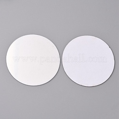 粘着アクリルミラーウォールステッカー  フラットラウンド  銀  60x0.8mm  100個/袋&nbsp;DIY-WH0056-24