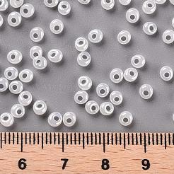 TOHO差し玉ビーズ  日本製シードビーズ  丸い穴  （半透明のセイロンスノーフレーク141)個  3.5x3x2.5mm  穴：0.8mm  約450 G /袋&nbsp;SEED-TM03-141