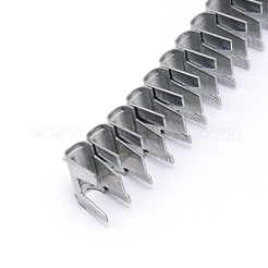 鉄の釘  ソファアクセサリー  長方形  プラチナ  7x17x14mm  40個/セット&nbsp;IFIN-WH0057-15
