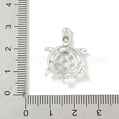 海洋生物のチベット風合金ペンダント  カドミウムフリー＆鉛フリー  アンティークシルバー  カメ  24.5x18x3.5mm  穴：1.6mm  625個/ 1000g&nbsp;FIND-B050-33AS-04