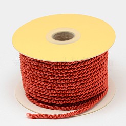 ナイロン糸  ミラノコード/ツイストコード  レッド  3mm  約21.87ヤード（20m）/ロール&nbsp;NWIR-N003-3mm-14E