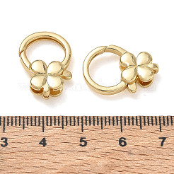 真鍮カニカン  花  18KGP本金メッキ  20x14x5mm  穴：2mm&nbsp;KK-CBA50B0-07G