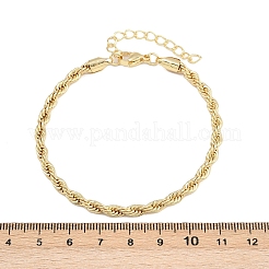 女性用真鍮チェーンブレスレットセット（5スタイル）5個  ゴールドカラー  7-1/8インチ（18.1cm）〜7-3/4インチ（19.7cm）  1個/スタイル&nbsp;BJEW-D357-01G