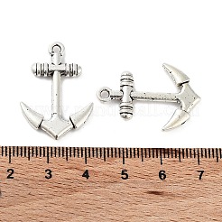 合金のチベット風チャーム  カドミウムフリー＆鉛フリー  アンカー＆舵  28x20x3mm  穴：2mm  約478個/1000g&nbsp;FIND-Q094-06AS