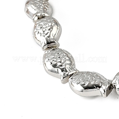 電気メッキガラスビーズセット  魚  フルメッキ  プラチナメッキ  15x10x3mm  穴：1mm  約28~29個/連  15.16~15.75インチ（38.5~40cm）&nbsp;EGLA-V001-01A