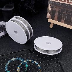 Diyのアクセサリーの糸のパーツの着色されたトラの尾ワイヤー  ナイロン被覆ステンレス鋼  濃いグレー  0.45mm  約164.04フィート（50m）/ロール&nbsp;TWIR-UN0001-06B