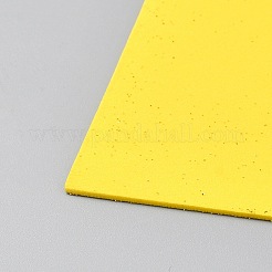 エヴァの泡のクラフト シート  光り輝く粉  長方形  きいろ  310x196x1mm  10枚/袋&nbsp;DIY-WH0304-939