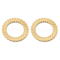 イオンプレーティング（IP）316ステンレス鋼リンクリング  24KGP本金メッキ  18x1mm  穴：12mm&nbsp;STAS-K258-18G