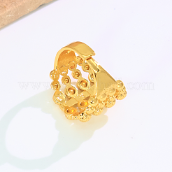 女性のための真鍮の指輪  18KGP本金メッキ  16mm〜20mm&nbsp;FQ8549-2