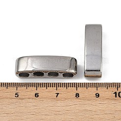 304 ステンレス シャックル 留め金 金具  調節可能なahackleのalaspの作成のため  4穴  ステンレス鋼色  31x9x8.5mm  穴：5.5mm&nbsp;STAS-C127-06P