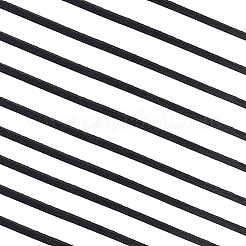 DIYクラフト用牛革コード5m  フラット  ブラック  3x1mm  約5.47ヤード（5m）/セット&nbsp;WL-GF0001-25A-01