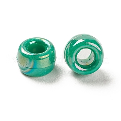 不透明なアクリルビーズ  ABカラー  ロンデル  ミックスカラー  9x6x6mm  穴：3.7mm  約1900個/500g&nbsp;MACR-Q245-01