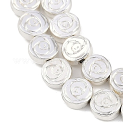 電気めっき合成非磁性ヘマタイト ビーズ 連売り  花  ミックスカラー  8x3mm  穴：1mm  約49個/連  15.67インチ（39.8cm）&nbsp;G-C156-07