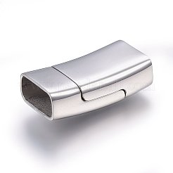 変色しにくい304ステンレススチール製のマグネット留め具と接着端  長方形  ステンレス鋼色  28.5x15x8.5mm  穴：6x13mm&nbsp;LS-STAS-E440-39P