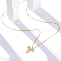 スターリングシルバーのカラフルなキュービックジルコニアの星座ペンダントアズキチェーンネックレス女性用925個  18KGP本金メッキ  牡羊座  13.74インチ（34.9cm）  ペンダント：10.5~17x8.5~15 mm&nbsp;STER-R009-01G-01