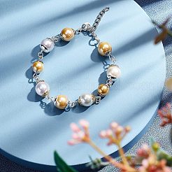 240個4スタイル304ステンレススチールビーズキャップ  マルチ花弁  本金メッキ&ステンレススチールカラー  6~10x1~2.5mm  穴：1.2mm  60個/スタイル&nbsp;STAS-UN0038-54