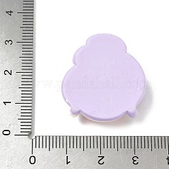 かわいい不透明樹脂カボション  女の子  ライラック  27x25x9mm&nbsp;RESI-L046-E06