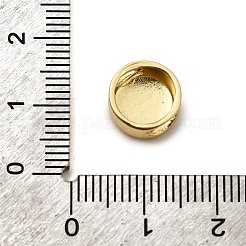 真鍮ビーズ  カドミウムフリー＆鉛フリー  エナメル  星座とフラットラウンド  18KGP本金メッキ  ゴールド  レオ  10x5mm  穴：4.5x2.5mm&nbsp;ENAM-I046-02G-03
