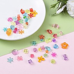 Diyヘアバンドキット  透明なアクリルヨーロッパビーズ  ヘアバンドパーツ  鉄のボールチープ  亜鉛合金カニカン  absプラスチックはさみ  プラスチックの箱  ミックスカラー  19x13x2.2cm&nbsp;DIY-YW0001-42