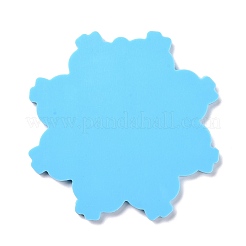 クリスマスをテーマにした装飾アクセサリー シリコンモールド  レジン型  UVレジン用  エポキシ樹脂工芸品作り  アップルスノーフレーク  ディープスカイブルー  126x126x5mm&nbsp;DIY-L067-D08