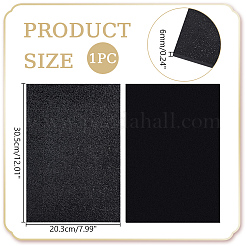 ABSプラスチックシート  長方形  ブラック  305x203x6mm&nbsp;DIY-WH0504-913