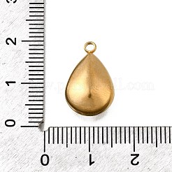 ステンレスペンダント201個  クリスタルラインストーン付き  18KGP本金メッキ  ティアドロップ  18x11x6mm  穴：2mm&nbsp;STAS-F318-01A-G