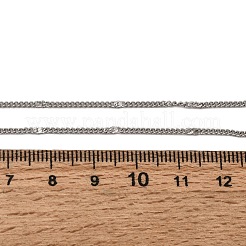 12mm 304ステンレススチール製テクスチャードツイストチェーンネックレス（男女兼用）1.8個  変色なし  ステンレス鋼色  17.99インチ（45.7cm）&nbsp;NJEW-H093-20P-02