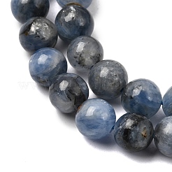 天然カヤナイト/シアナイト/ジステンビーズ連売り  ラウンド  6~6.5mm  穴：0.8mm  約62~63個/連  15~15.24''（38.1~38.7センチメートル）&nbsp;G-G272-A01-6mm