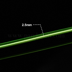つや消し丸型アルミ線  ライムグリーン  10ゲージ  2.5mm  24.5 m /ロール&nbsp;AW-BC0003-30H-2.5mm
