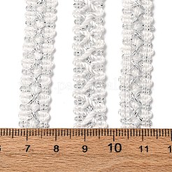 フィリグリー ポリエステル レース トリム  ホームテキスタイル装飾用のウェーブトリミング  ホワイト  1/2インチ（12mm）  約80.00~90.00ヤード（73.15~82.296m）/ロール&nbsp;OCOR-Z007-12A