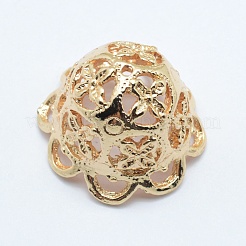 合金ビーズキャップ  長持ちメッキ  ミックスカラー  26x17mm  穴：1.5mm&nbsp;PALLOY-K107-03