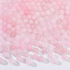 染色された天然白翡翠の丸いビーズ連売り180個  多面カット  8mm  穴：1mm&nbsp;G-NB0002-87